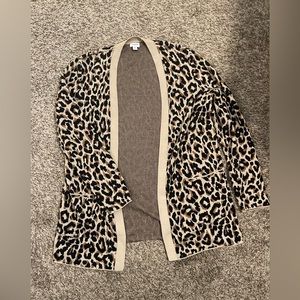 J. Crew Leopard Print Cardigan